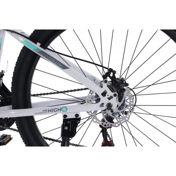 Trink B062-white 26" Dámsky teleskopický MTB bicykel ​​s kotúčovými brzdami