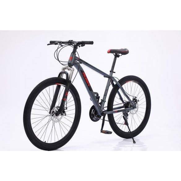 Rush B126-GR 26" MTB bicykel s kotúčovou brzdou teleskopická sivo-červená