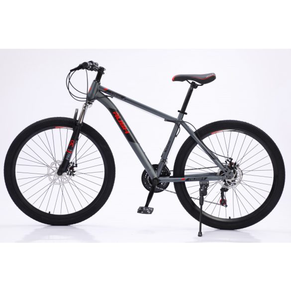 Rush B126-GR 26" MTB bicykel s kotúčovou brzdou teleskopická sivo-červená