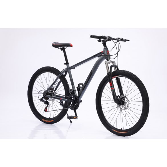 B127-GB 27,5" MTB bicykel s kotúčovou brzdou, šedočierny 