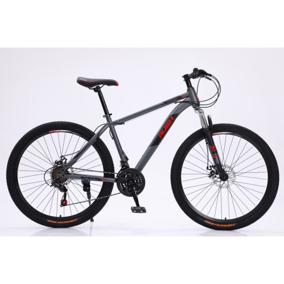 Rush B127-GR 27,5" MTB bicykel s kotúčovou brzdou šedočervený