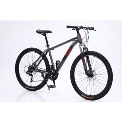   MTB bicykel Rush B129-GR 29" s kotúčovou brzdou teleskopická sivo-červená