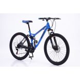 Rush B159-Blue MTB bicykel s kotúčovou brzdou celoodpružené, modré