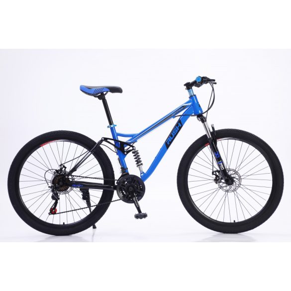 Rush B159-Blue MTB bicykel s kotúčovou brzdou celoodpružené, modré