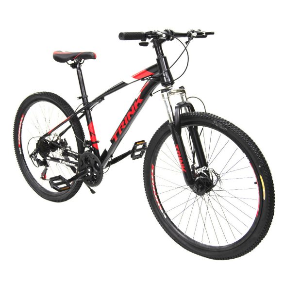 Trink B212-R 26" MTB bicykel s kotúčovou brzdou teleskopická čierno červený