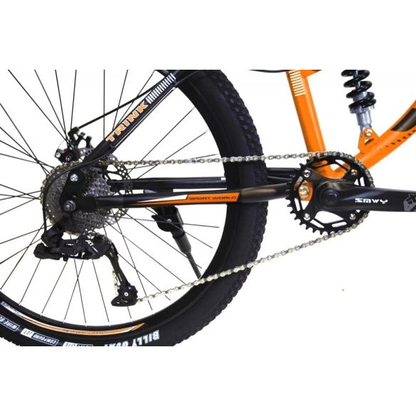 Horský bicykel Trink B216-orange 26" celoodpružené s kotúčovými brzdami oranžová