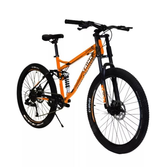 Horský bicykel Trink B216-orange 26" celoodpružené s kotúčovými brzdami oranžová