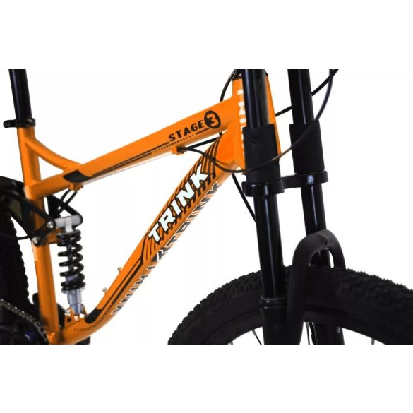 Horský bicykel Trink B216-orange 26" celoodpružené s kotúčovými brzdami oranžová