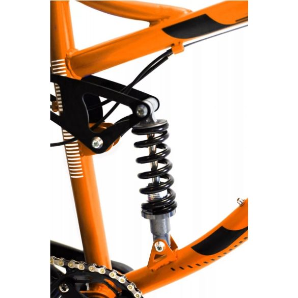 Horský bicykel Trink B216-orange 26" celoodpružené s kotúčovými brzdami oranžová