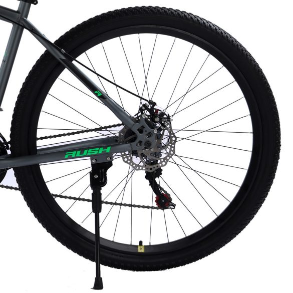 Rush B327-Green 27,5" MTB bicykel Shimano 21 rýchlostná prevodovka s kotúčovou brzdou teleskopická