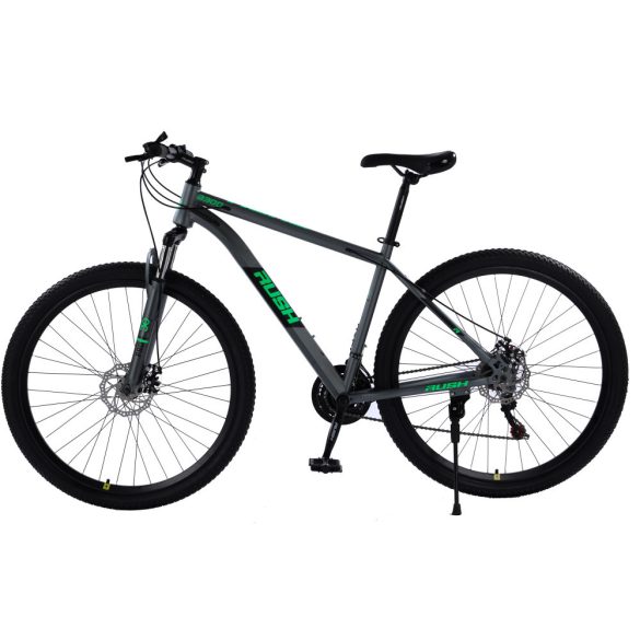 Rush B327-Green 27,5" MTB bicykel Shimano 21 rýchlostná prevodovka s kotúčovou brzdou teleskopická