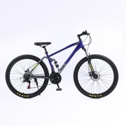   Rush B427-Blue 27,5" MTB bicykel Shimano 21-rýchlostná prevodovka s kotúčovou brzdou teleskopická modrá