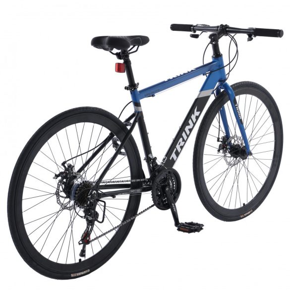 Cestný hliníkový bicykel Trink Velocity B700-Blue s kotúčovými brzdami Shimano modrý