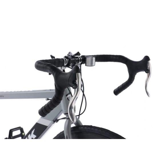 Cestný hliníkový bicykel Trink Velocity B701-Grey s kotúčovou brzdou Shimano sivá