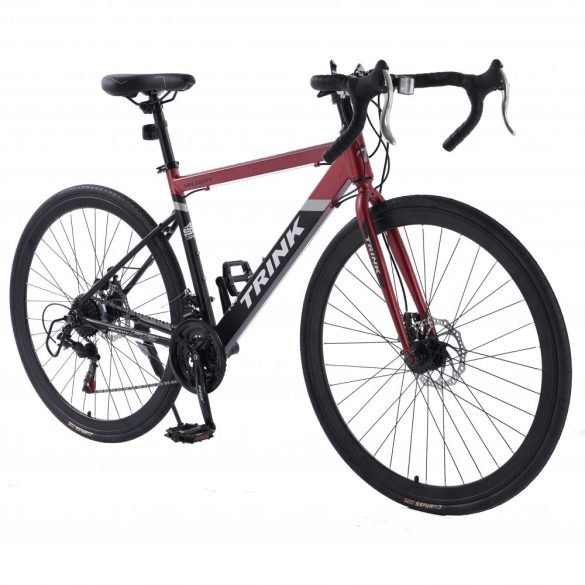 Cestný hliníkový bicykel Trink Velocity B701-Red s kotúčovou brzdou Shimano červená