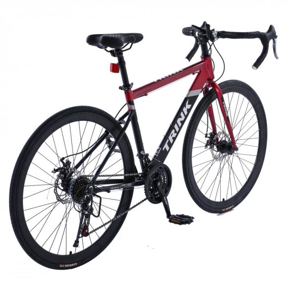Cestný hliníkový bicykel Trink Velocity B701-Red s kotúčovou brzdou Shimano červená