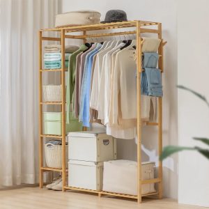 Stojan na šaty s botníkom 145x123x30 cm BM01-123