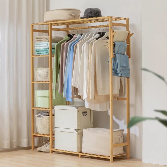 Stojan na šaty s botníkom 145x123x30 cm BM01-123