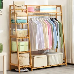 Stojan na šaty s botníkom 140x130x40 cm BM02-130-1