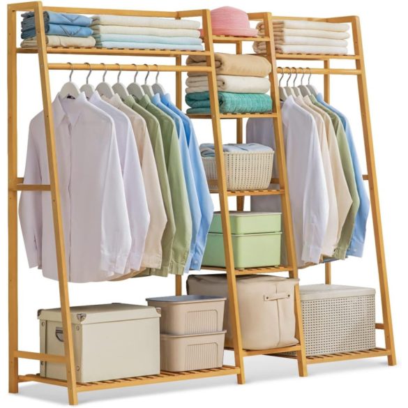 Stojan na šaty s botníkom 140x160x40 cm BM02-160