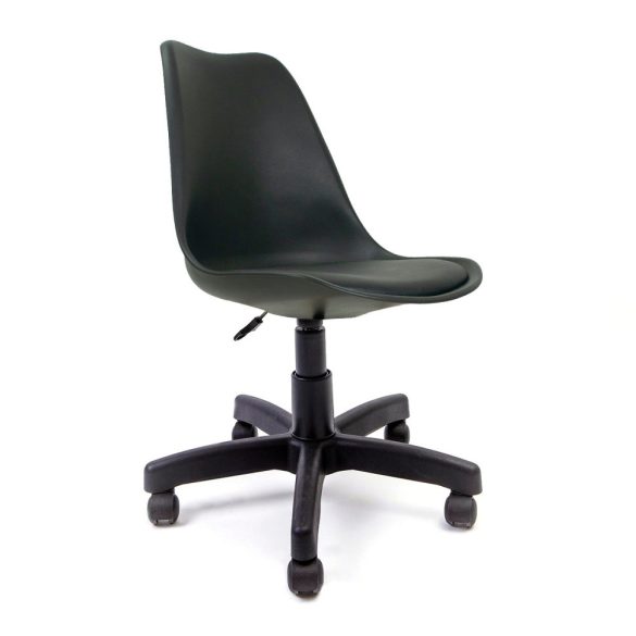 Kancelárska stolička otočná stolička s nastaviteľnou výškou čierna CH-04