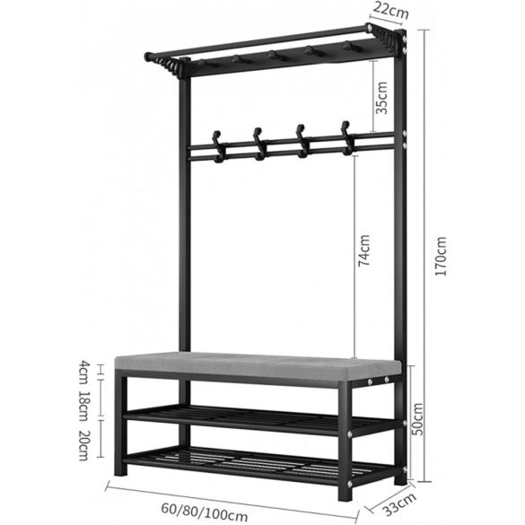 Predsieňový nábytok 170 x 33 x 80 cm CR003-80