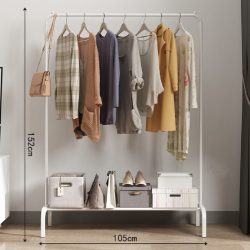   Vešiak s policou na topánky 152 x 43 x 105 cm BeComfort CR006-105