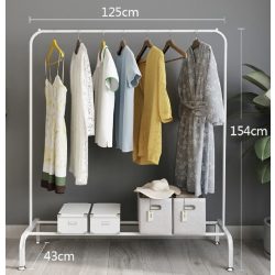   Vešiak s policou na topánky 154 x 43 x 125 cm BeComfort CR006-125