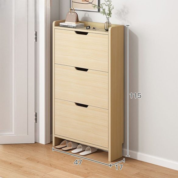 BeComfort botník 47x17x115 cm béžový CS012-1