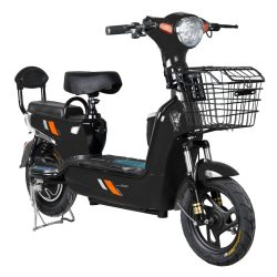   Magnet EB03 čierny elektrický skúter s pedálmi a smerovkou