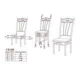 Vigor FUR-101-160S Jedálenský set 4+1 šedá