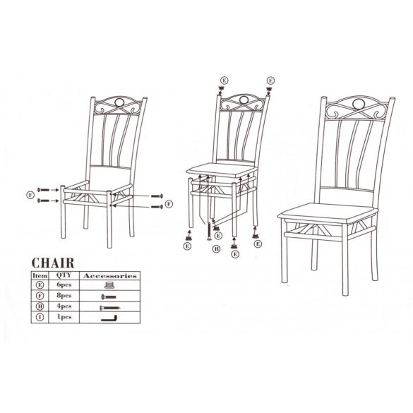 Vigor FUR-101-160S Jedálenský set 4+1 šedá