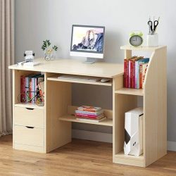 Písací stôl s policami 117x40x92cm dub FUR-1604-dub