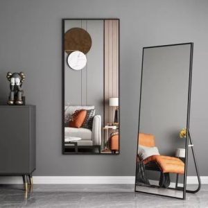 FUR-1609-Black Zrkadlo 155 x 45 cm