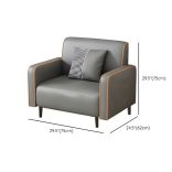 BeComfort pohodlné pu-kožené kreslo v škandinávskom štýle 75x62x75cm FUR-1656-1