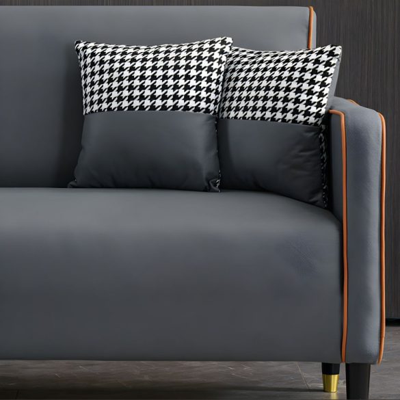 BeComfort pohodlné pu-kožené kreslo v škandinávskom štýle 75x62x75cm FUR-1656-1