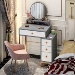 Toaletný stolík šedý BeComfort FUR-2501-G