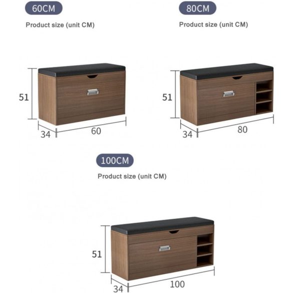 BeComfort FUR1617-3 botník 100 x 34 x 50 cm