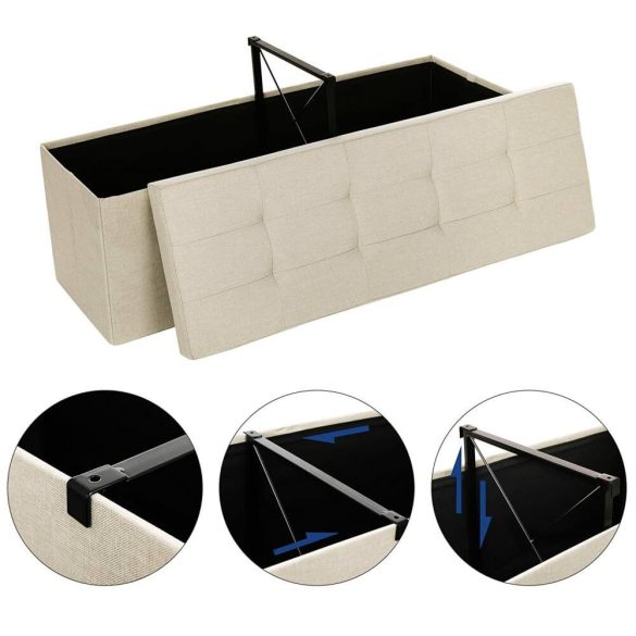 BeComfort FUR1624-2 Úložná lavica s pohodlným sedadlom 110x38x38 cm