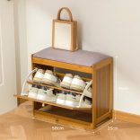 Bambusový úložný priestor na topánky 50x25x45cm BC FUR1674-1