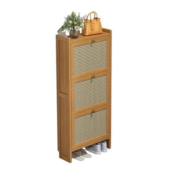 Bambusová skrinka na topánky 50x17x121cm BC FUR1676-3