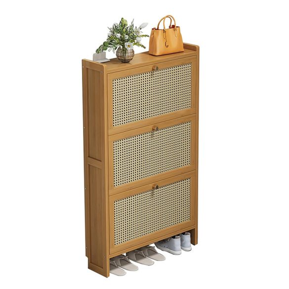 Bambusová skrinka na topánky 68x17x121cm BC FUR1676-4