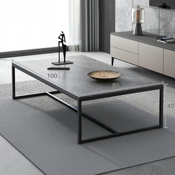 Konferenčný stolík 100x50x42 cm sivý FUR1816-1