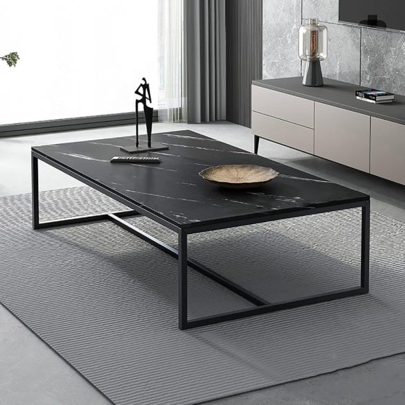 Konferenčný stolík 100x50x42 cm čierny FUR1816-2