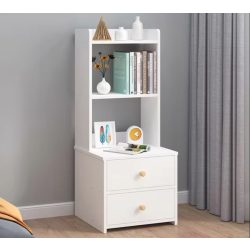 Komoda s 2 policami 40x40x102cm biela FUR1832-2