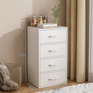 Komoda BeComfort 48x30x75 cm biela FUR1921-3