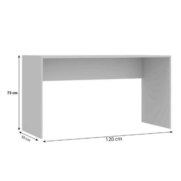 Písací stôl 120x50x73 cm biely FUR1928-1