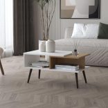 Konferenčný stolík so zásuvkami 75x42x40 cm biely GM-02