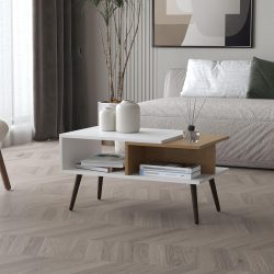 Konferenčný stolík so zásuvkami 75x42x40 cm biely GM-02