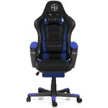 Ergonomické herné kreslo s opierkou na nohy Guru Master GM2-B-L